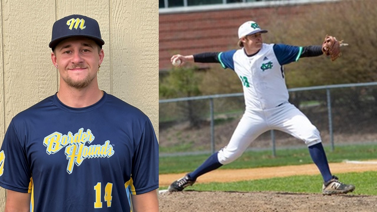 MIDDLESEX COLLEGE BASEBALL ALUM GAGE BENDIX SIGNS WITH MALONE BORDER HOUNDS